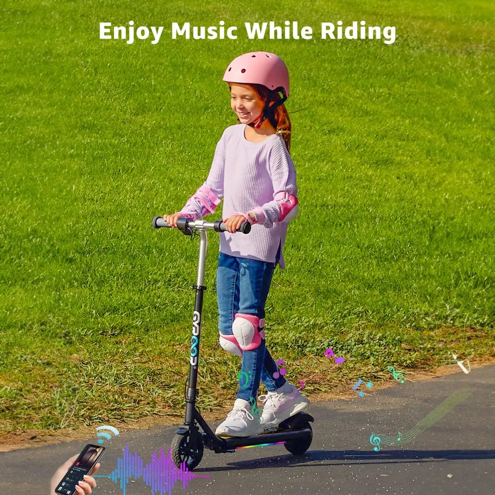 H30Max Electric Scooter for Kids, LED Dispaly, 150W Powerful Motor, Dual Brake System, Adjustable Height and Speed