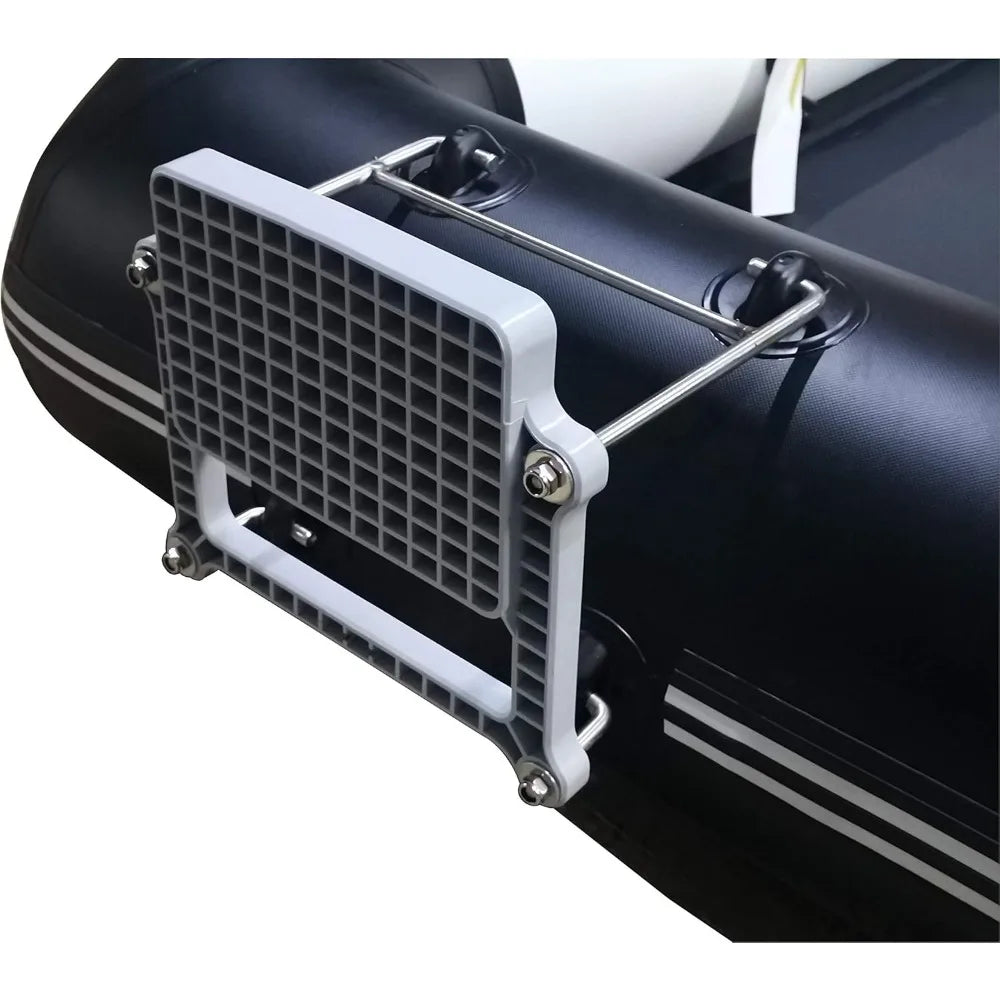 7.5ft Inflatable Fishing Boat Dinghy Pontoon with Air Floor with Motor Bracket