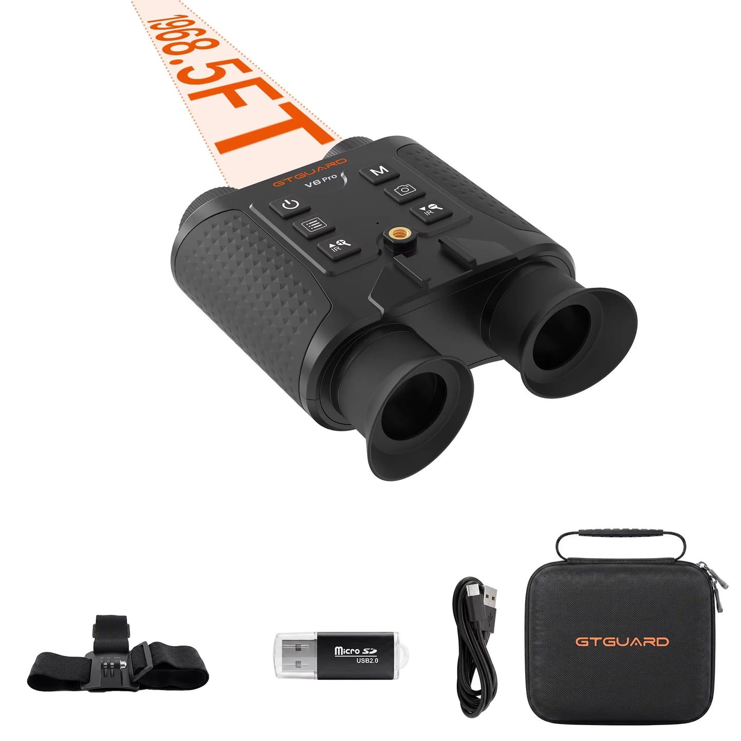 GTMEDIA Night Vision Binoculars 4K 8X Digital Zoom for Helmet Night Vision Goggles for Outdoor Hunting Night Vision Binoculars