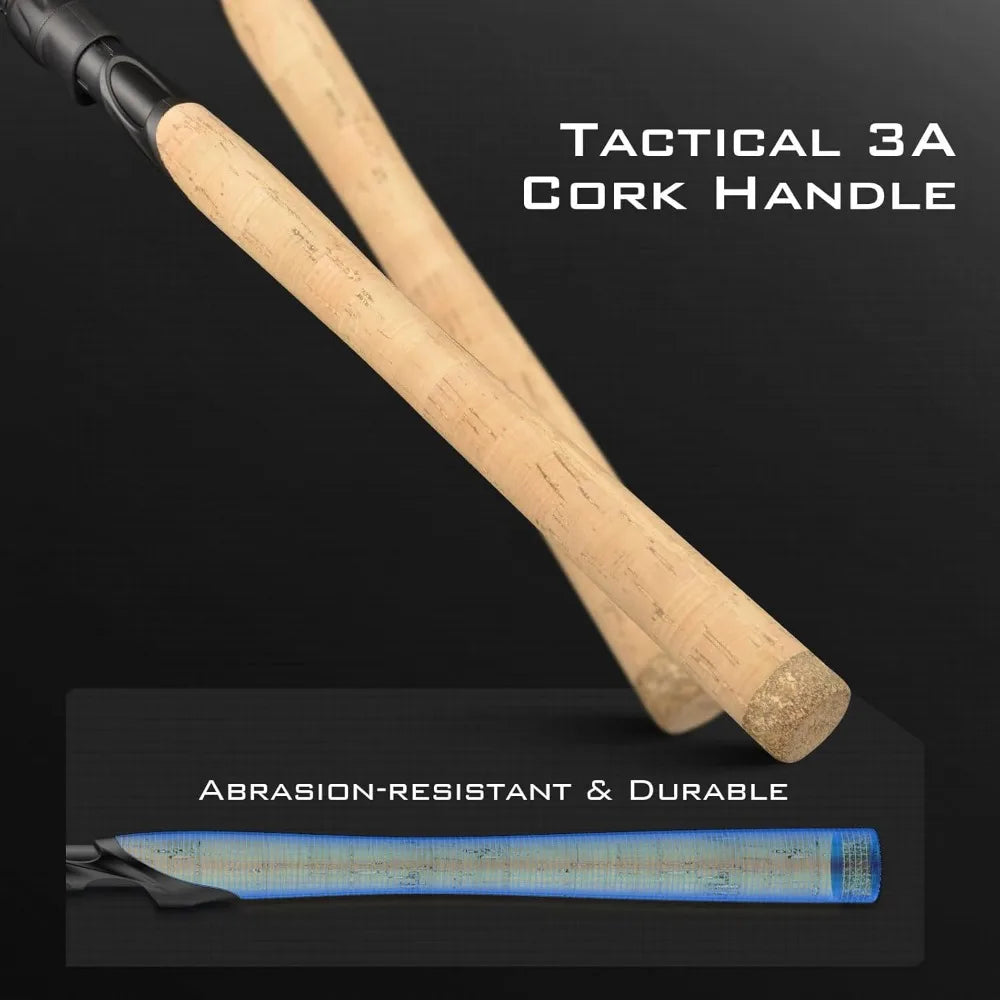 Travel Fishing Rods Set, 4 and 6 Piece, Versatile Spinning, Casting, and Fly Models, Graphite Blank with Titanium Reinforcement,