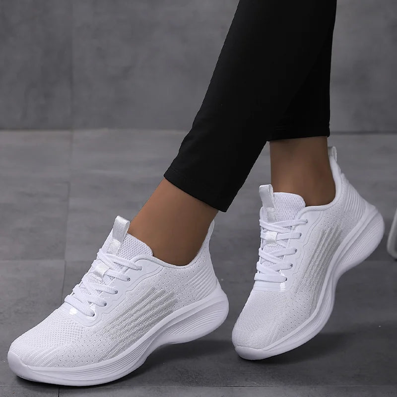 Women Lightweight Sneakers Outdoor Running Sport Shoes Mesh Breathable Trainning Shoes