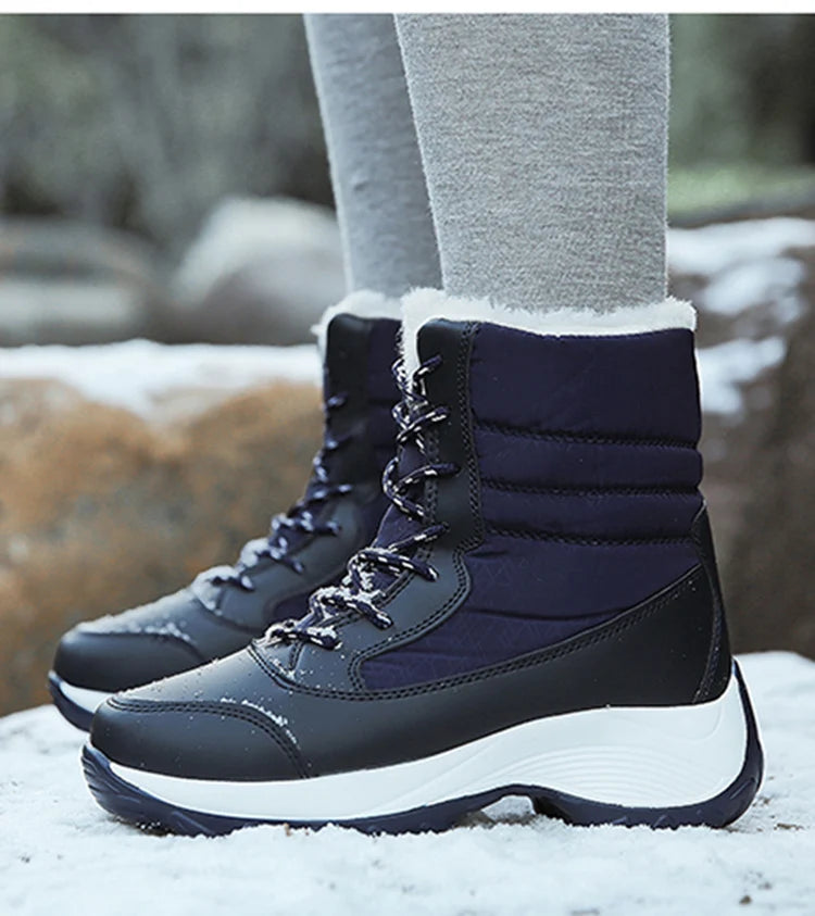 Snow Boots Women Flat Keep Warm Boots Casual