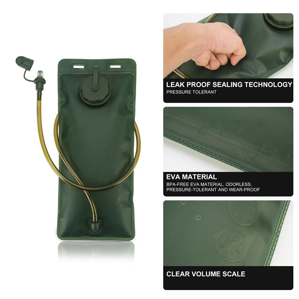 Hydration Bladder,3LWater Bladder for Hiking Backpack Leak Proof Water Reservoir