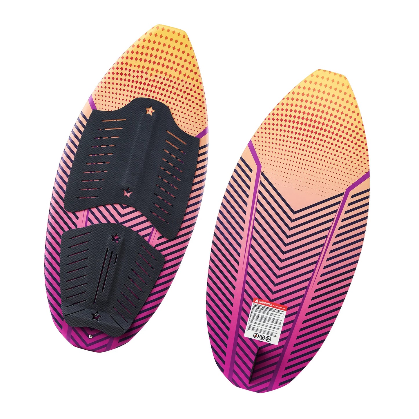 SucceBuy 45/63In Wakesurf Board Wake Surfing Board with EPS Foam Core & EVA Non-Slip Pad UV-Resistant for Youth Up to 110/250lbs