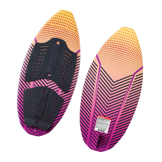 SucceBuy 45/63In Wakesurf Board Wake Surfing Board with EPS Foam Core & EVA Non-Slip Pad UV-Resistant for Youth Up to 110/250lbs