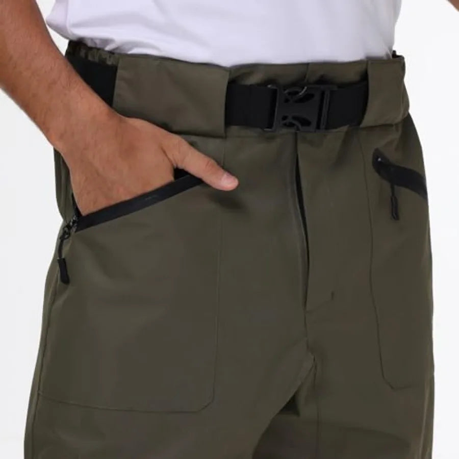 Fishing Waders for Men and Women, Wading Pants with Neoprene Stocking Foot, Fishing Waist Waders Pants with Pockets