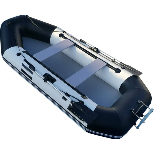 7.5ft Inflatable Fishing Boat Dinghy Pontoon with Air Floor with Motor Bracket