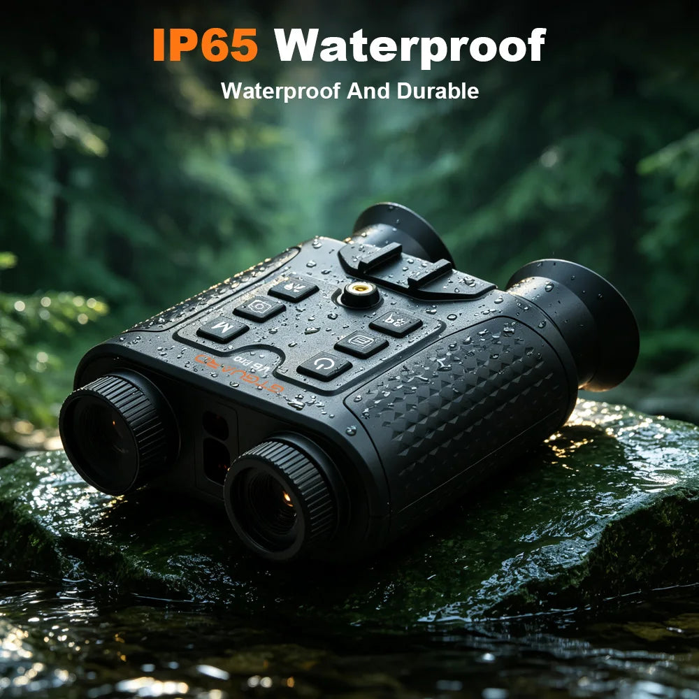 Night Vision Binocular 4K 8X Digital Zoom Nightvision Goggles Head Mounted IR Digital Telescope Built-in Diastimeter For Hunting