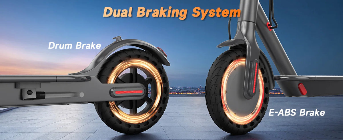 8.5'' Electric Scooter for Adults, Folding E Scooter with 350W Motor 19Mph Top Speed, Max 19-23 Miles Long Range Commuting Scooters with Dual Brakes System, APP Control