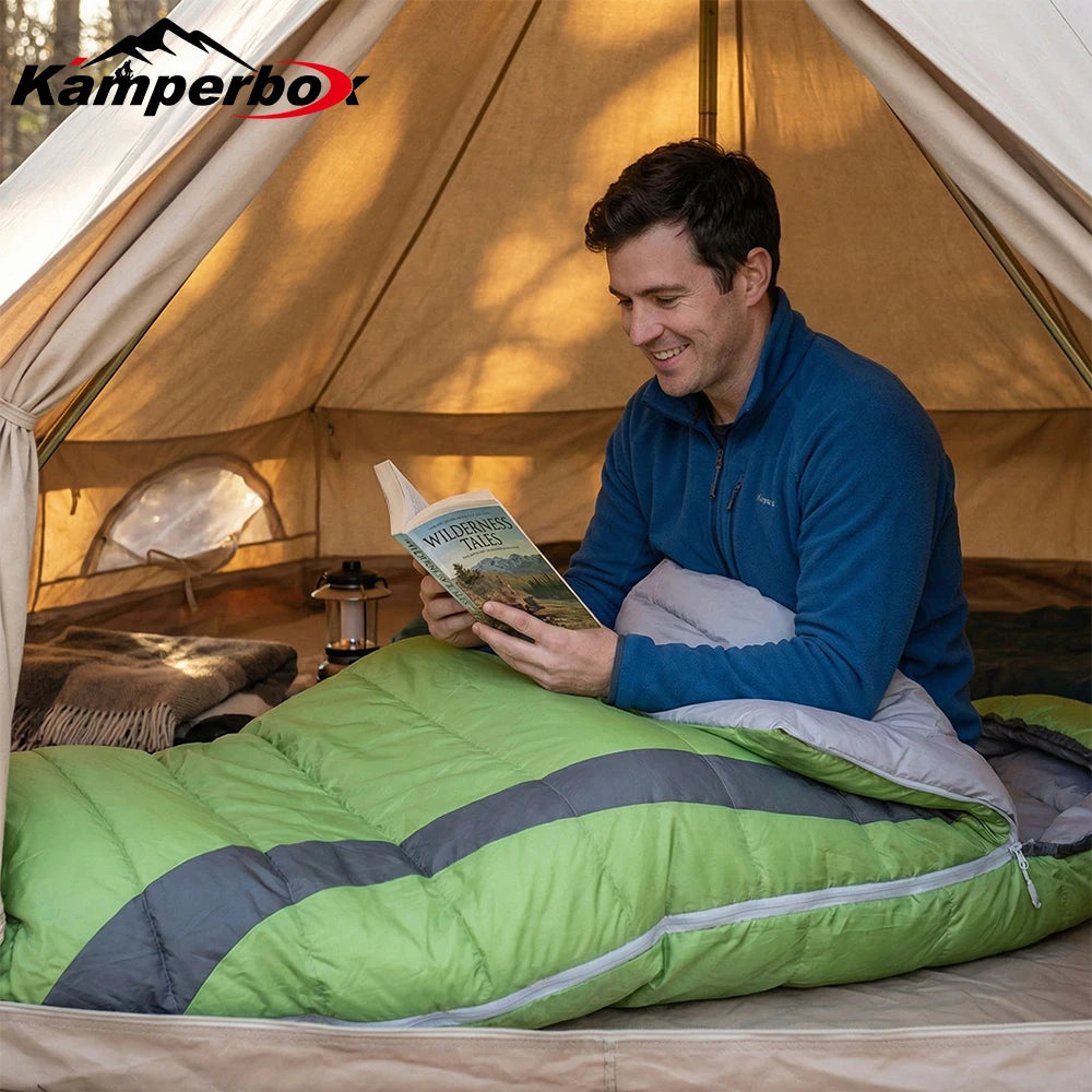 Kamperbox Ultralight Down Sleeping Bag Duck Down  Sleeping Bag Camping Travel Equipment