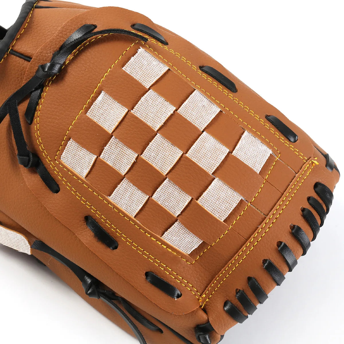 PU Baseball Glove for Kids Adults 9.5–12.5 Inch Youth Adult Softball Catcher Mitt with Reinforced Stitching & Comfort Padding