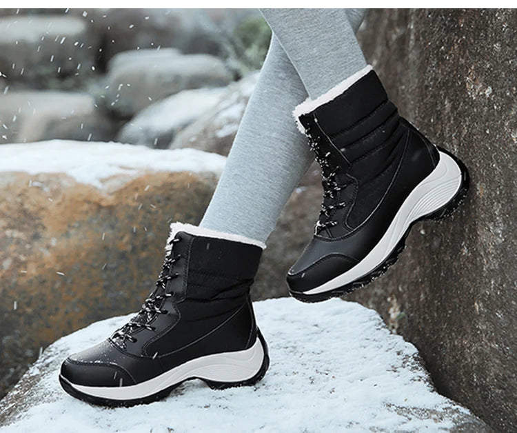 Snow Boots Women Flat Keep Warm Boots Casual