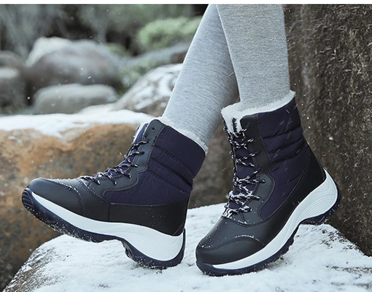 Snow Boots Women Flat Keep Warm Boots Casual