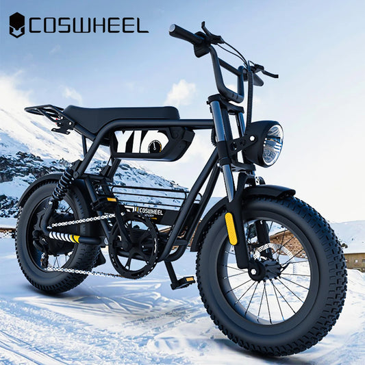 Coswheel Electric Bike1000W 48V 15AH Commuting E bike Y16 Fat Tire Mountain Electric Bike Adult Off-Road Electric bicycle