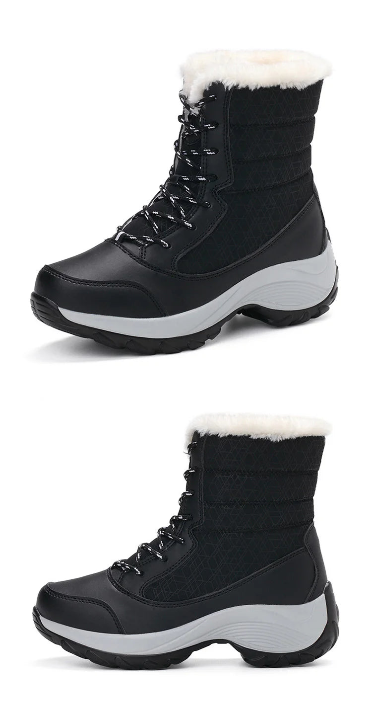 Snow Boots Women Flat Keep Warm Boots Casual