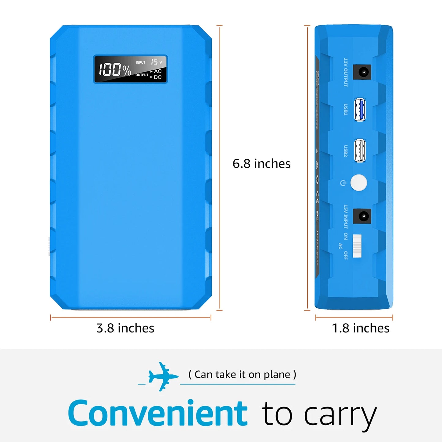 Portable Power Bank Battery Charger with AC DC Outlet 88.8Wh 65W Outdoor