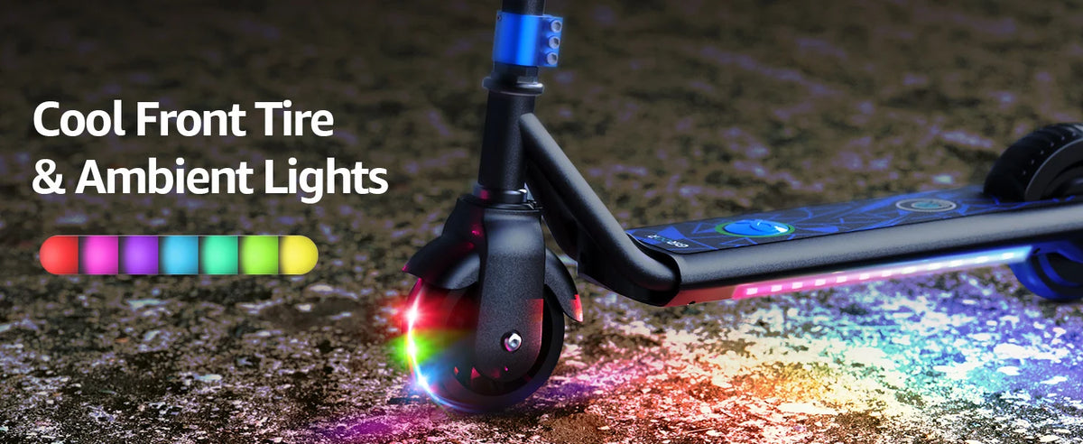 H30Max Electric Scooter for Kids, LED Dispaly, 150W Powerful Motor, Dual Brake System, Adjustable Height and Speed