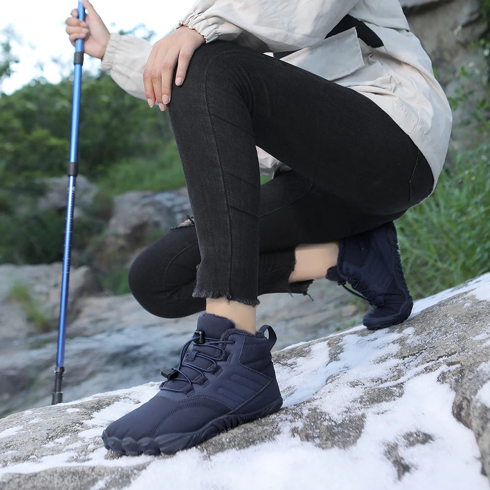 Men Women Thick snow boots waterproof shock-absorbing warm couple high-top