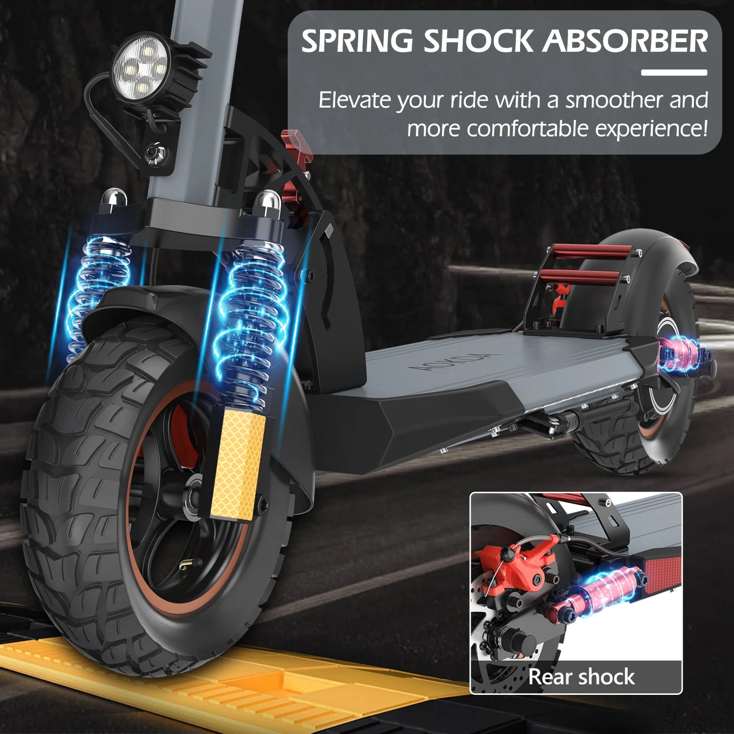 Scooters Electric 800W Peak Power 48V12.5AH Battery City Transportation Electric Scooter 10-inch All-terrain Tire Fold EScooters